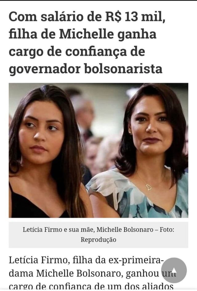 Letícia Firmo: saiba QUEM É a filha mais velha da primeira-dama