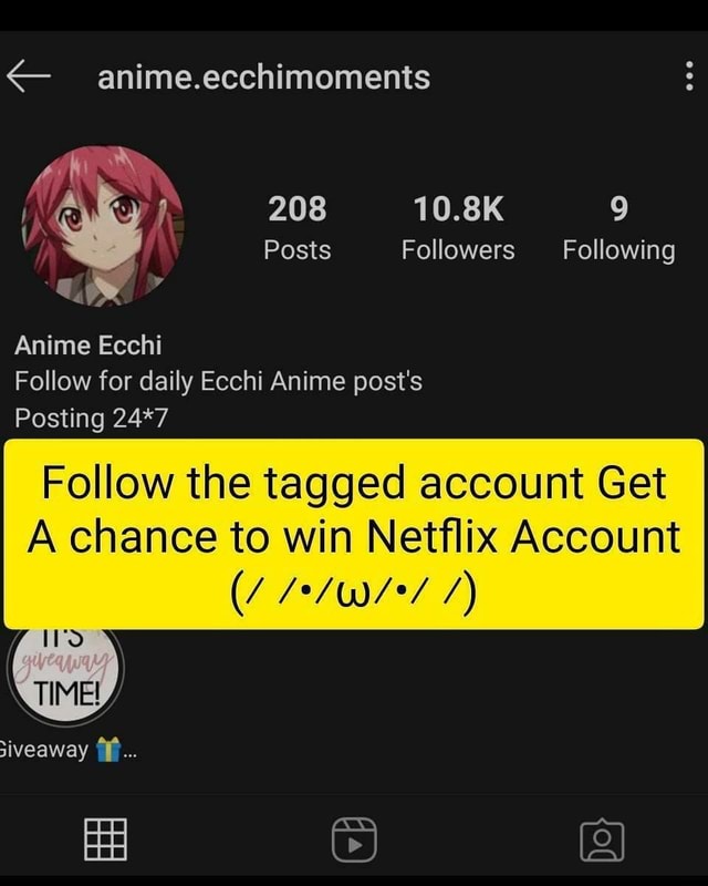 Ak 208 10.8K 9 anime.ecchimoments Posts Followers Following um  Anime  Ecchi Follow for daily