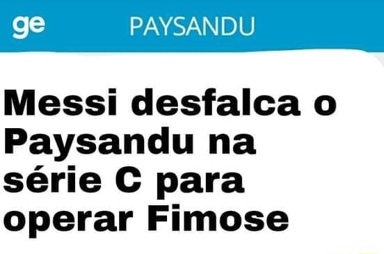 Memes Futebolísticos. - Messi careca.