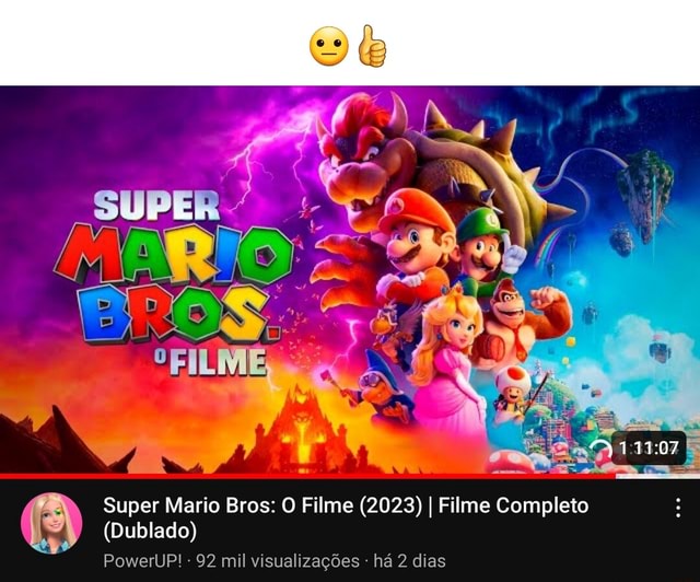 SUPER MARIO BROS FILME!! Trailer Brasileiro DUBLADO (2023)