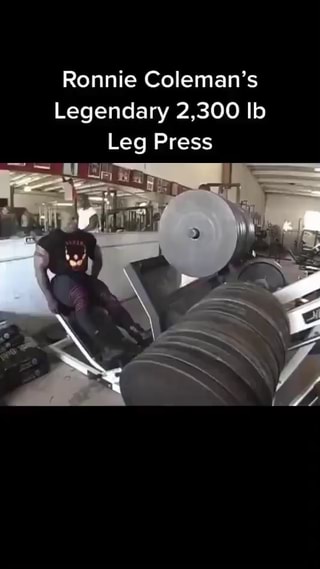 Ronnie discount leg press