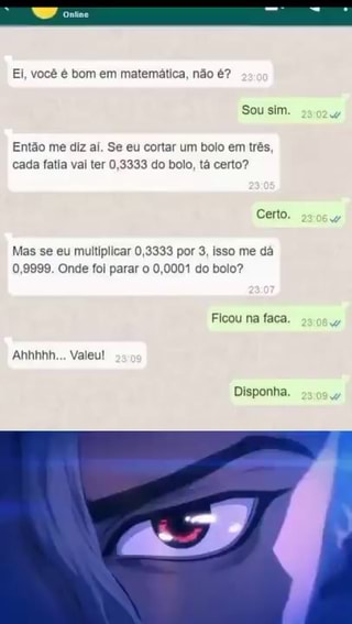 Vc é bom em matemática?