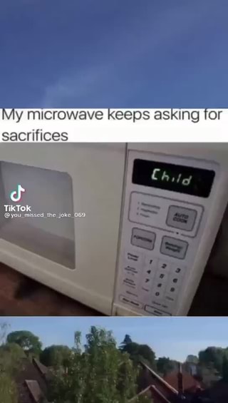 Of TikTok @me He tried to show off His little microwave - iFunny