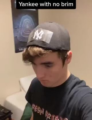 no brim hat yankee