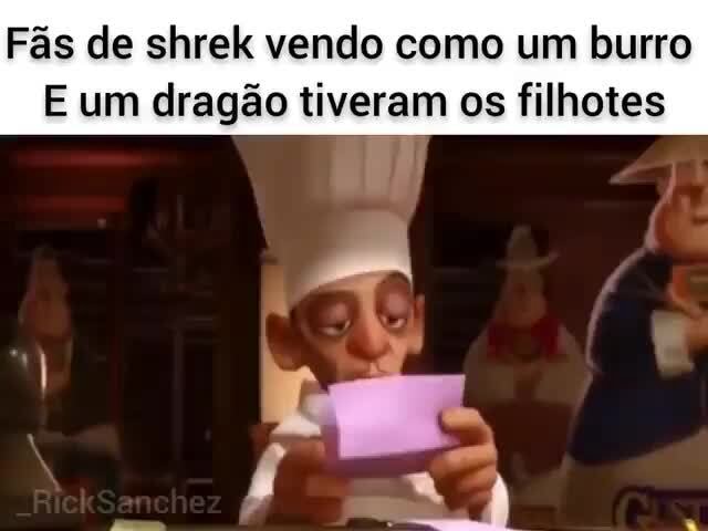 BURRO CHECA NA CA SHREK COM UM DRAGÃO ao E VÁRIOS FILHOS - iFunny Brazil