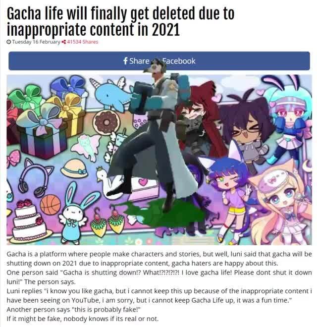 Deleted post in Gacha Lavender comments 