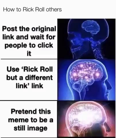 Link is a rick roll, for context - 9GAG