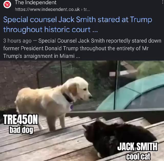 Special counsel Jack Smith stared at Trump throughout historic