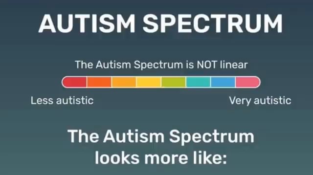 AUTISM SPECTRUM The Autism Spectrum is NOT linear Less autistic Very ...