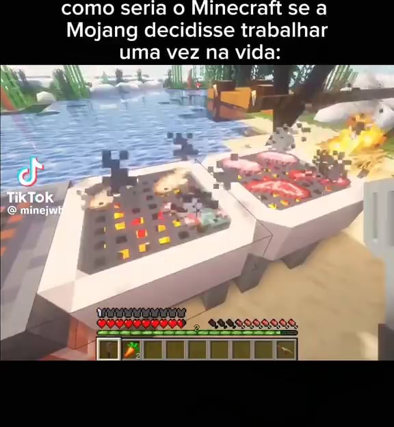 Vinimshow Ovinimshow Se o mundo fosse quadrado o minecraft seria um jogo  realista - iFunny Brazil