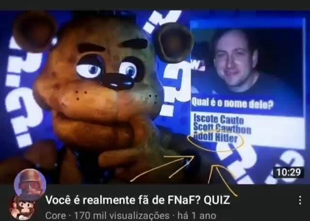 Quiz da história de FNAF