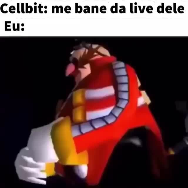 Cellbit acima de mim e eu abaixo dele