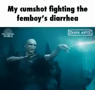 My cumshot fighting the femboy's diarrhea - iFunny