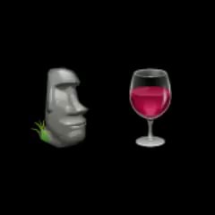 Fino Señores  Fino Señores /🗿 Moai Head Emoji and 🍷 Wine Glass