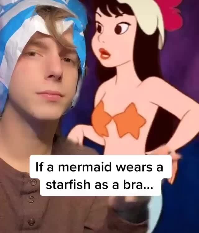 If a mermaid wears a starfish as a bra... iFunny Brazil