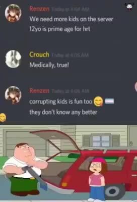 We need more kids on the server 12y0's prime age for hrt Crouch Medically true! corrupting kids is fun too they don't know any better - iFunny Brazil