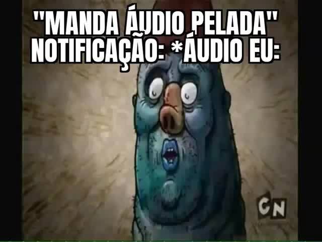 Eu: manda áudio pelada kkkkj notificação: *áudio* meu pau: É só trocar nome  do