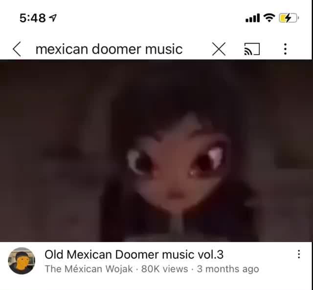 Same wojak doomer illusion video on different music