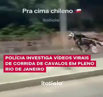 Polícia investiga vídeos virais de corrida de cavalos no Rio de Janeiro