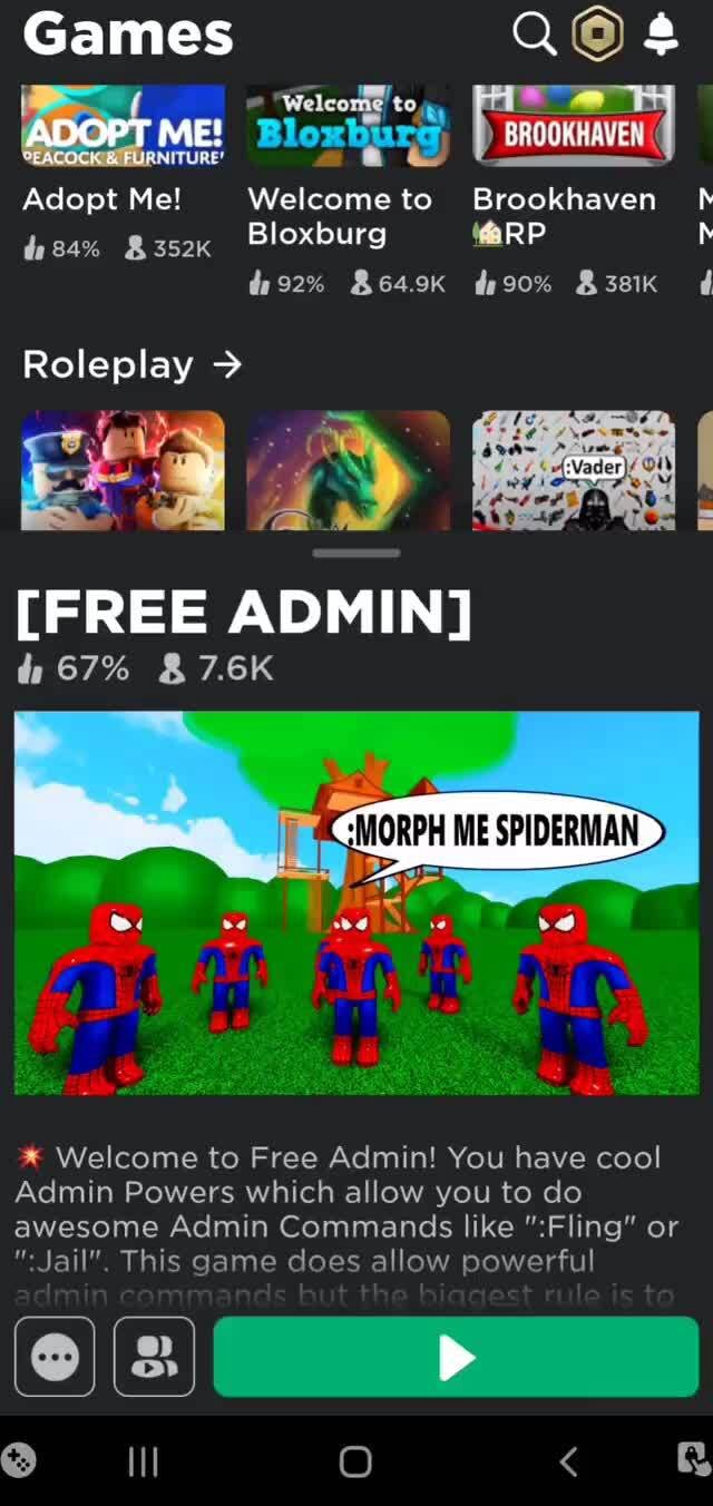 FREE ADMIN - Roblox