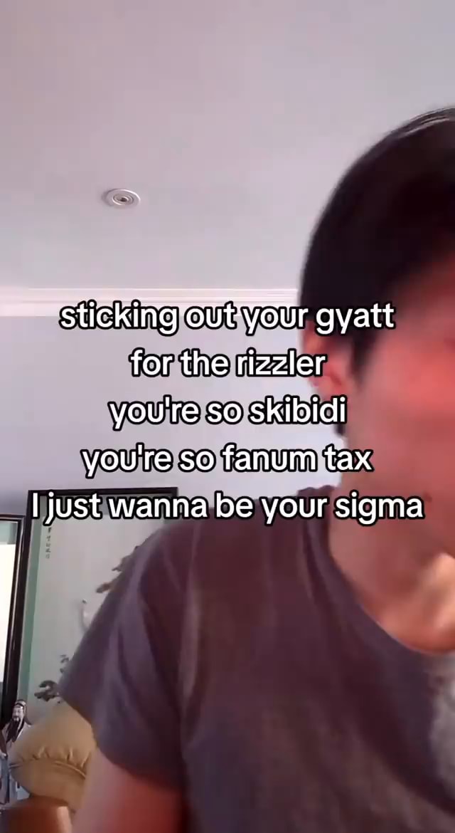 Sticking out&rsquo;your gyatt for the rizzler you&rsquo;re so skibidi you&rsquo;re so