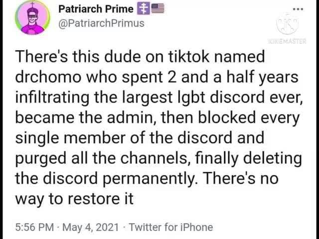 Who is Dr Chomo? TikTok users call out guy who allegedly deleted LGBT  Discord server!