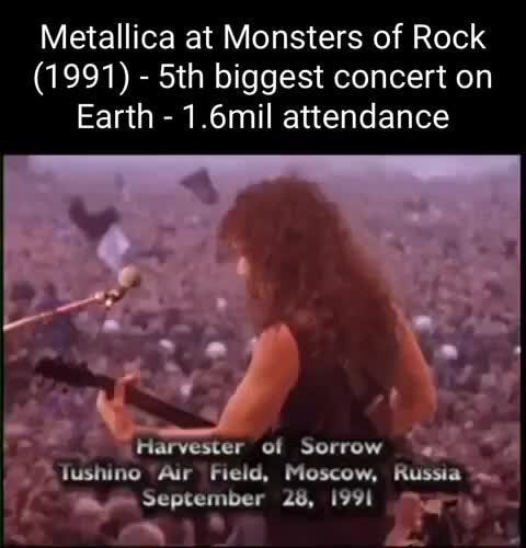 Metallica Harvesters Of Sorrow - Live Broadcast Moscow 1991