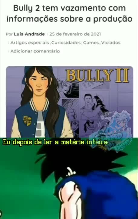 BULLY 2 FOI CANCELADO? 