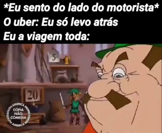 O motorista do Uber: ei mano, você sabe qual time joga hoje? Eu no banco  de trás: - iFunny Brazil