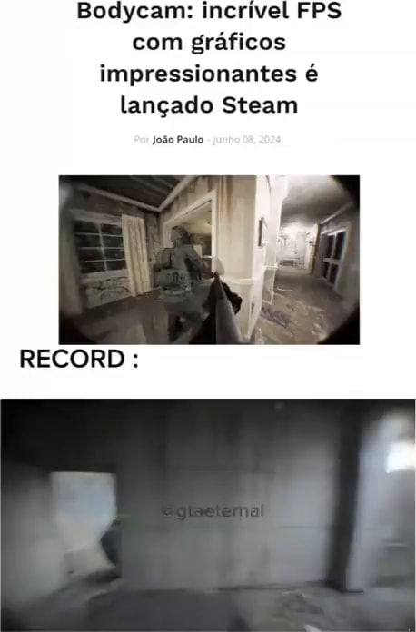 Bodycam: Incrivel FPS Com Gráficos Impressionantes é Lançado Steam João ...