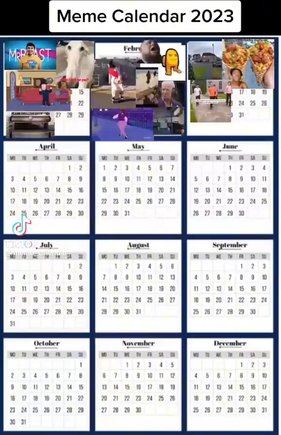 Meme Calendar 2023 September sea - iFunny Brazil