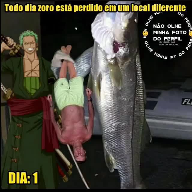 Todo dia zoro está perdido em um local diferente OLHE MINHA FOTO