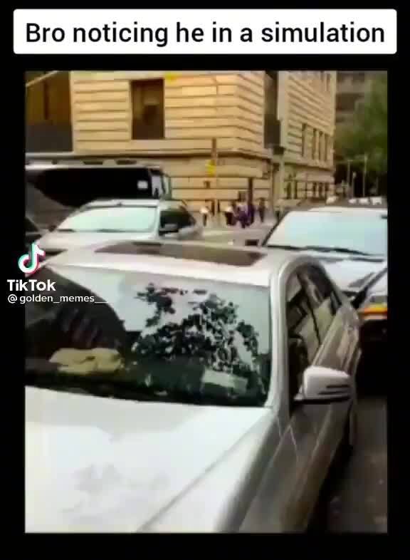 Bro noticing he in a simulation TikTok @golden_memes. - iFunny Brazil